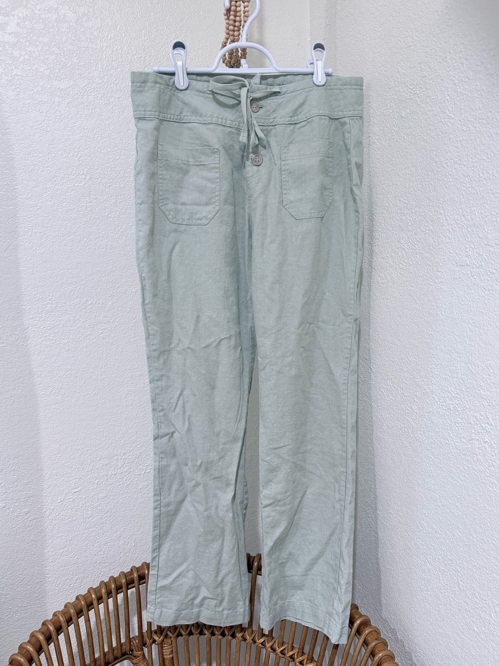 Ban.jara linen green pants